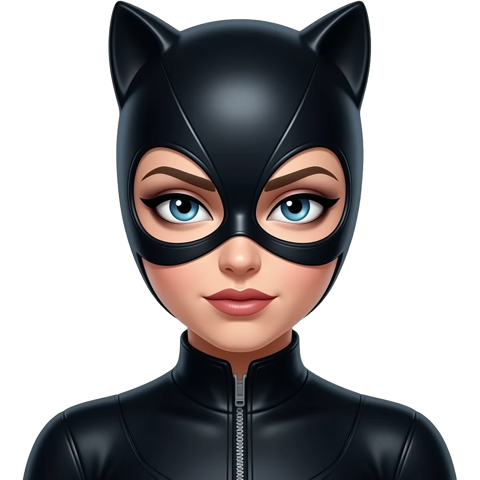 catwoman looking clever eyes and dramatic side eyes emoji