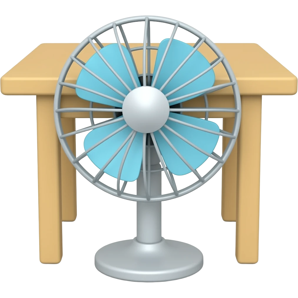 Table fan emoji