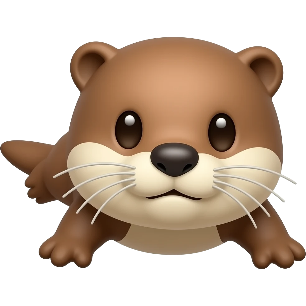 tête loutre+chute emoji