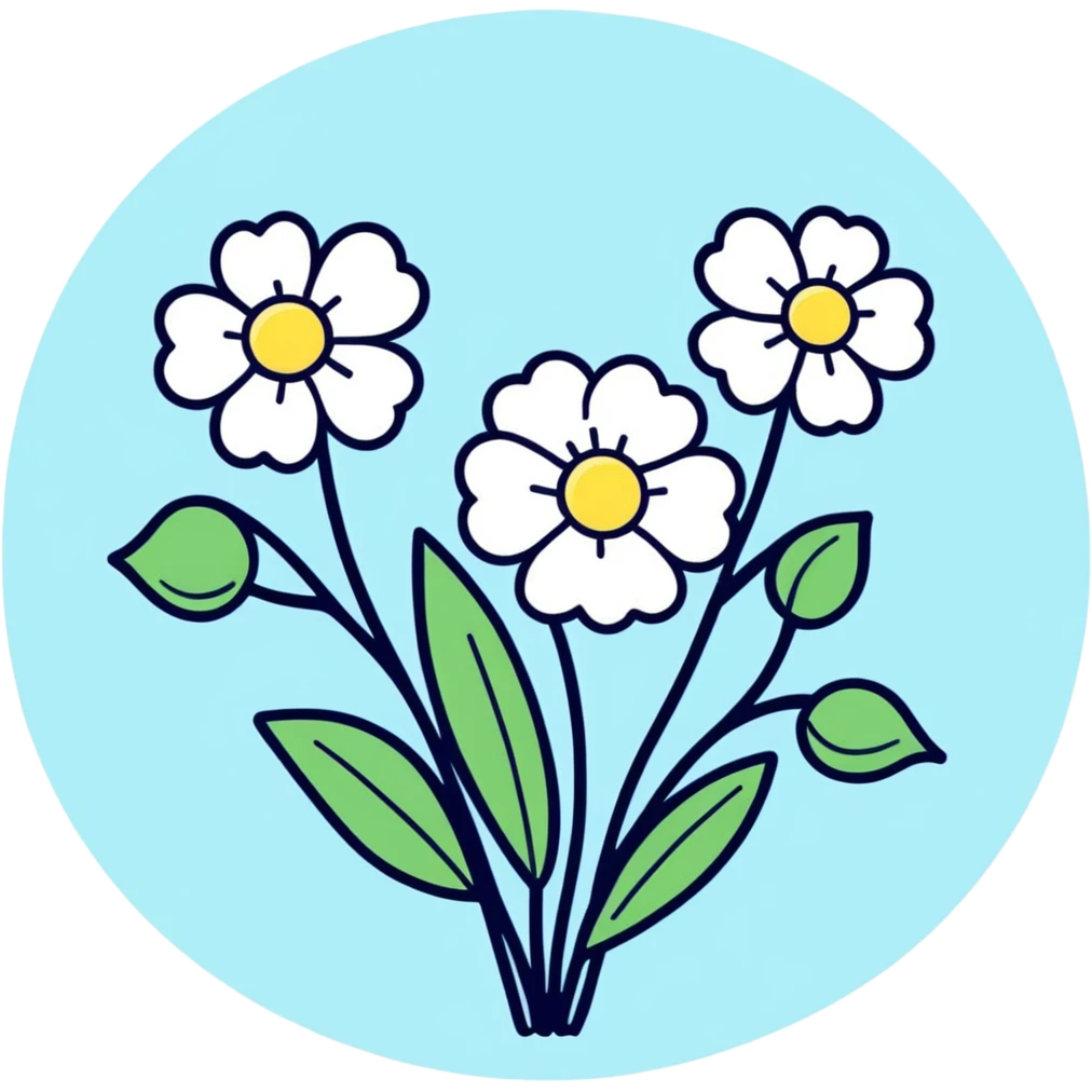 Icy flowers  emoji
