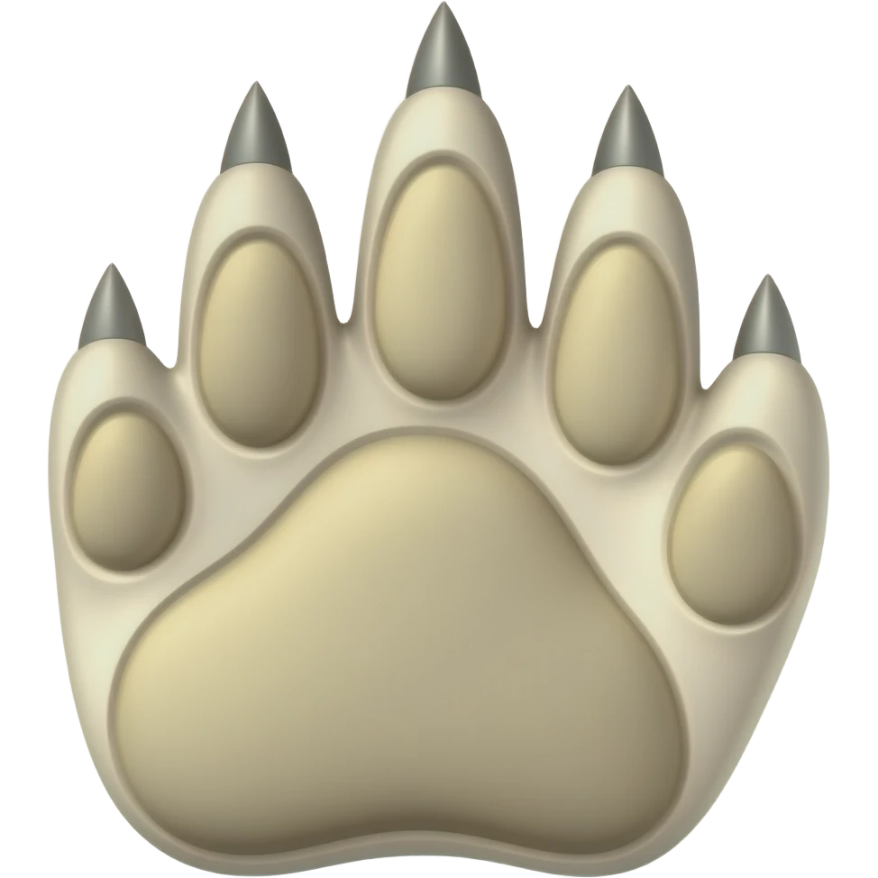 a paw icon clawing - NO BACKGROUND emoji