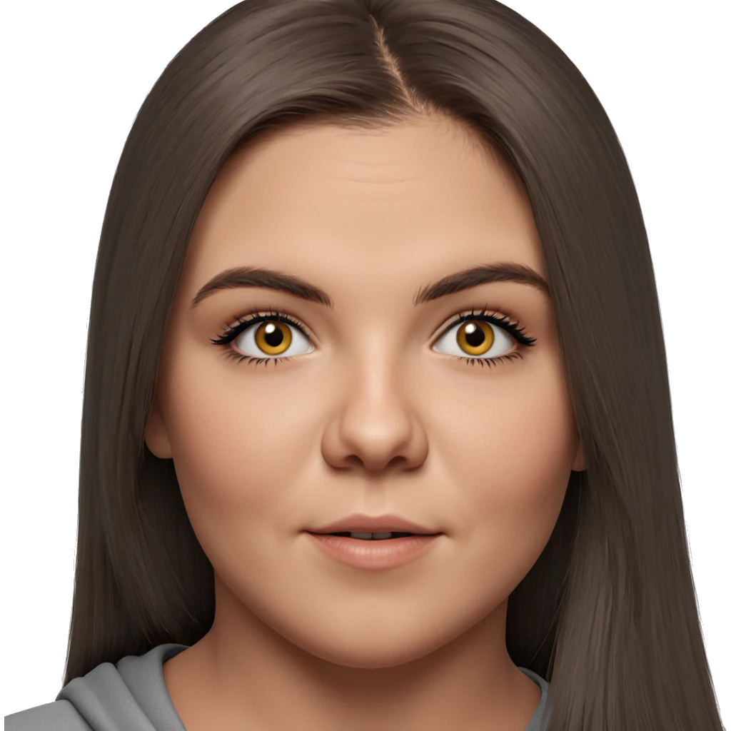 realistic portrait of girl emoji