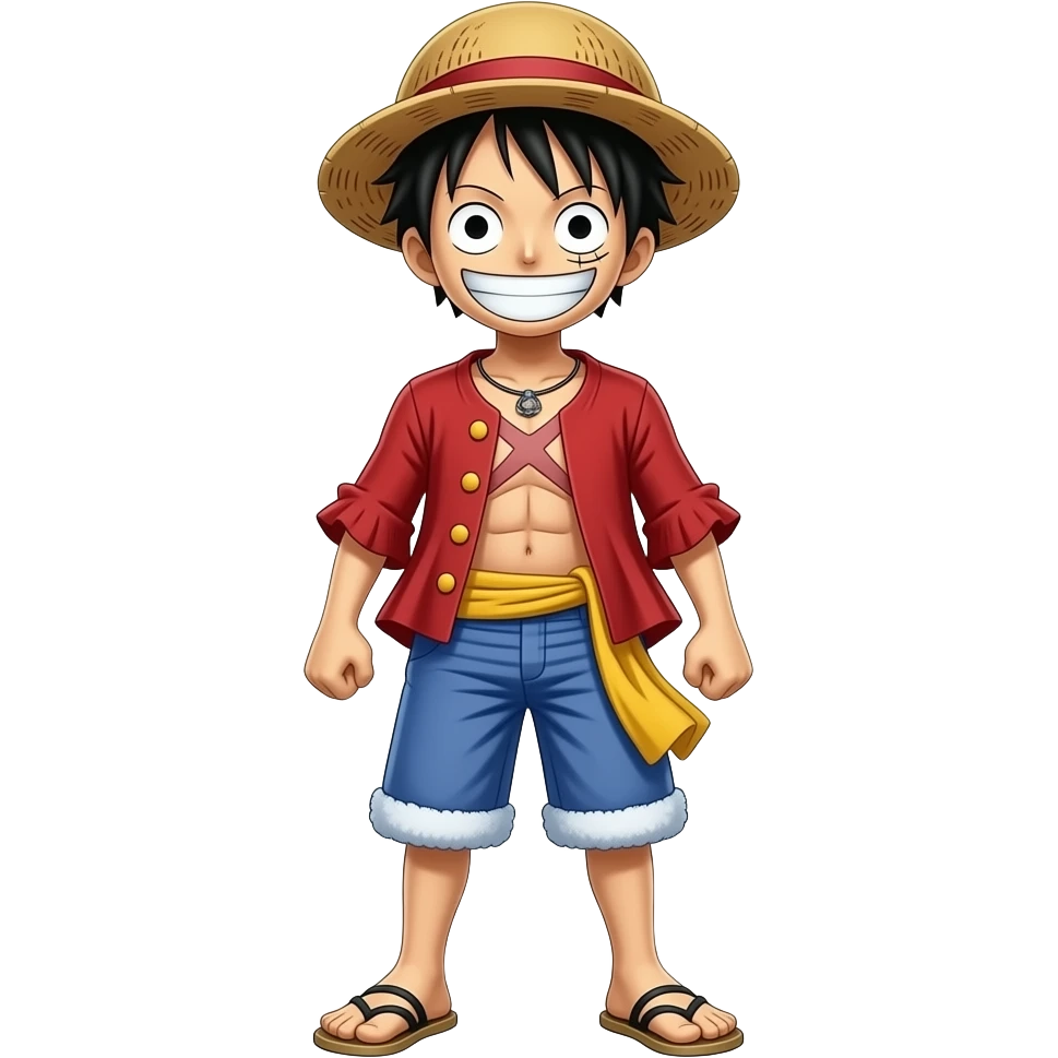 full body Luffy emoji