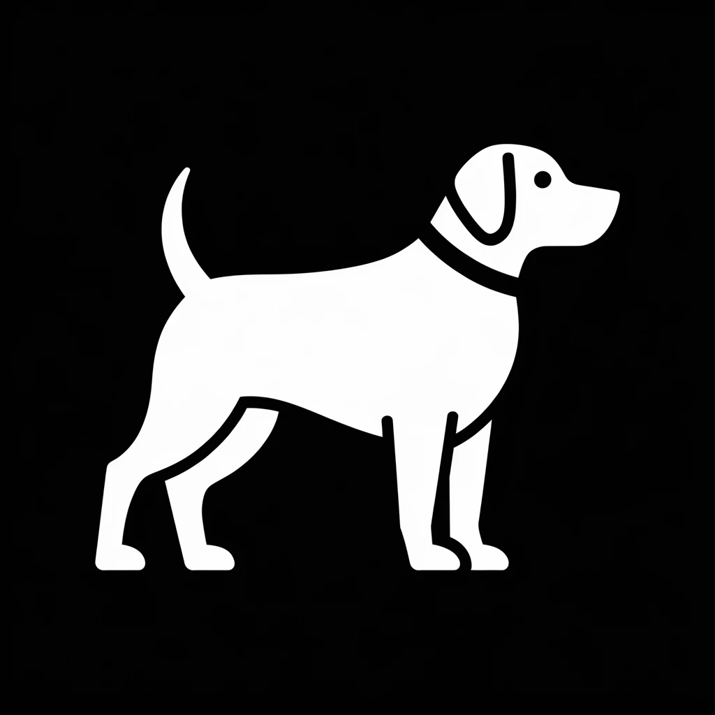 Dog icon black silhouette emoji