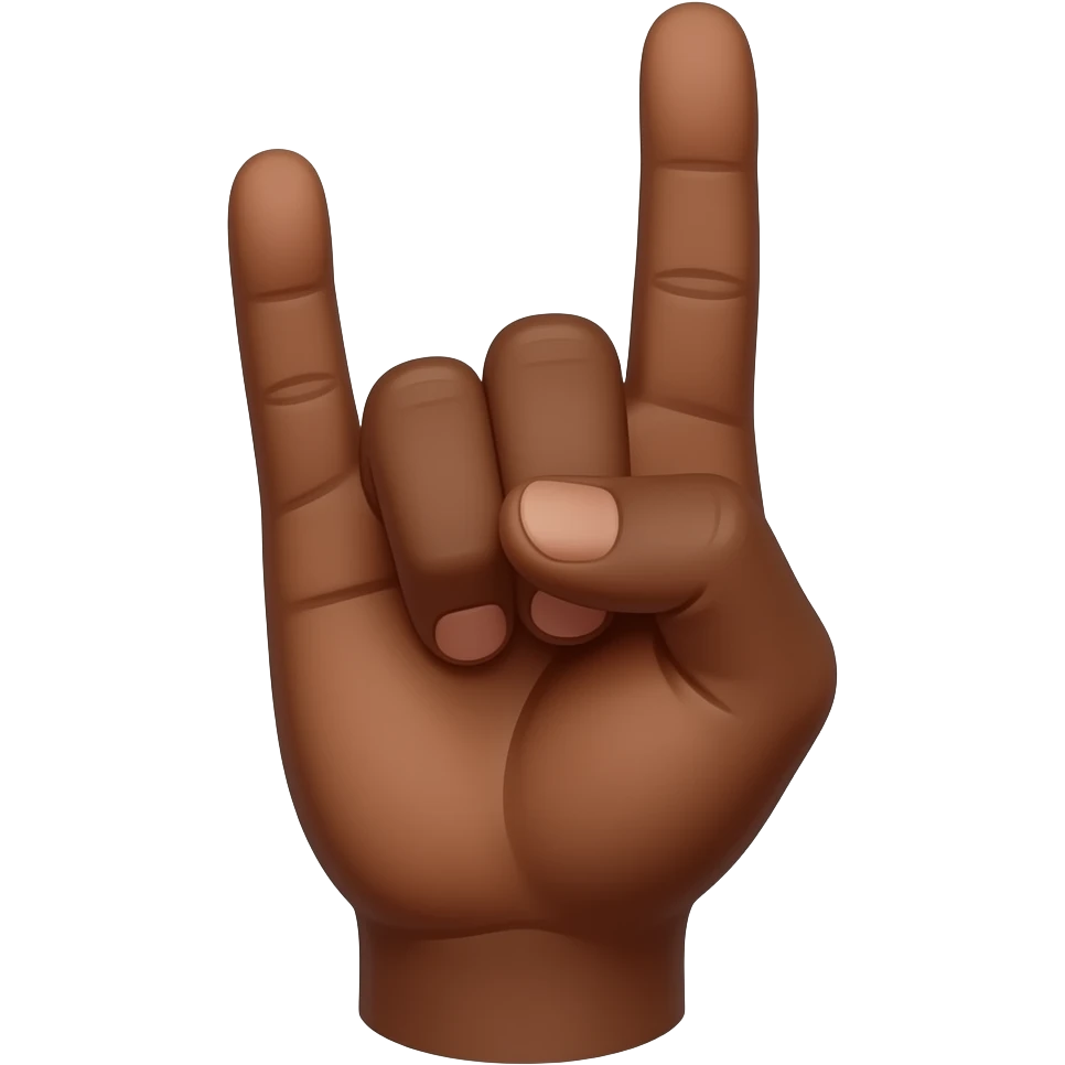 🤘🏾 emoji