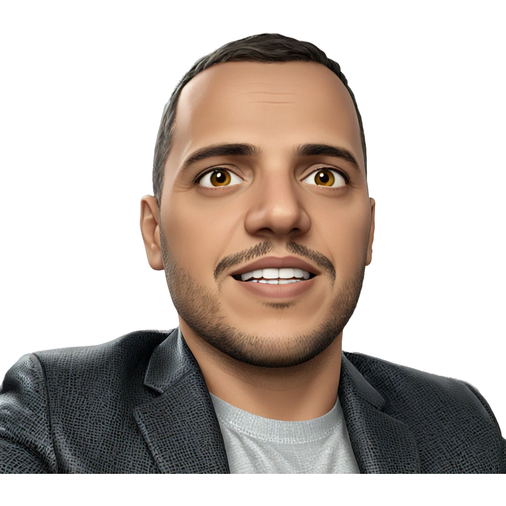 male portrait in car interior emoji