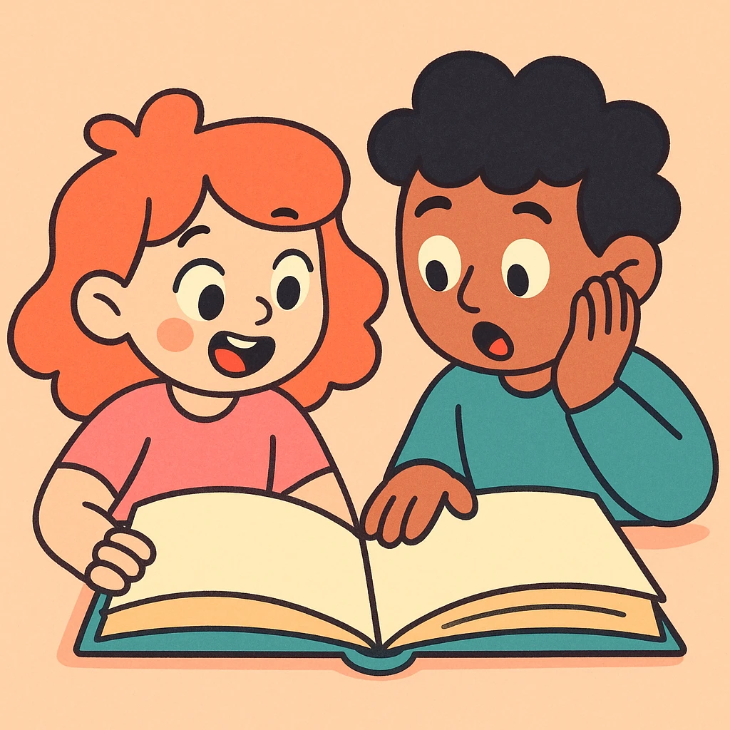 open book pastel toon style emoji