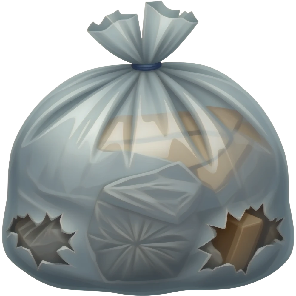 sac poubelle éventré emoji