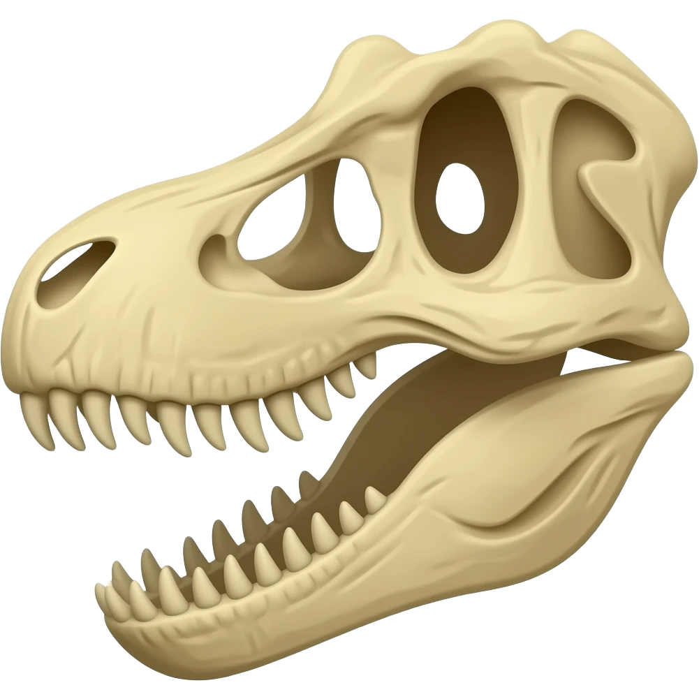 dinosaur skull emoji emoji
