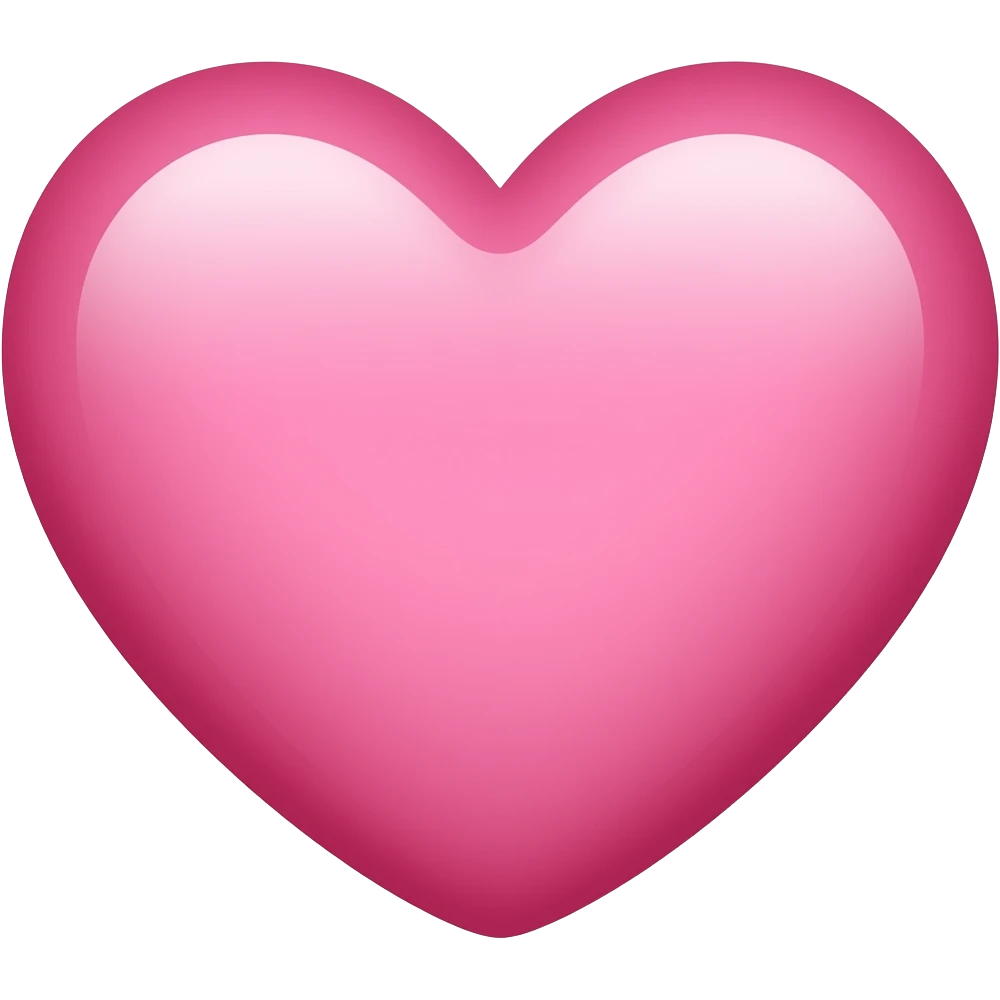 Coração rosa estilo iPhone emoji