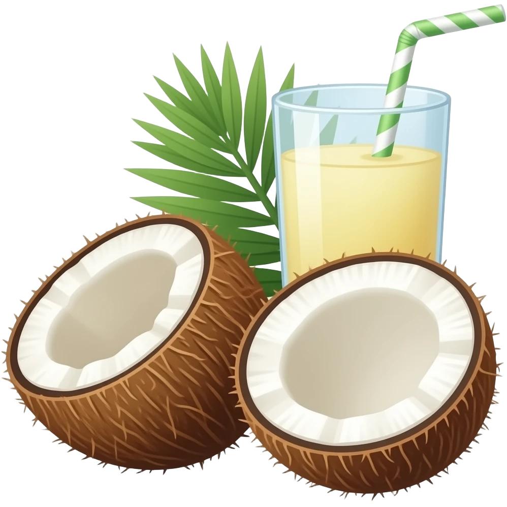 Suco de coco emoji