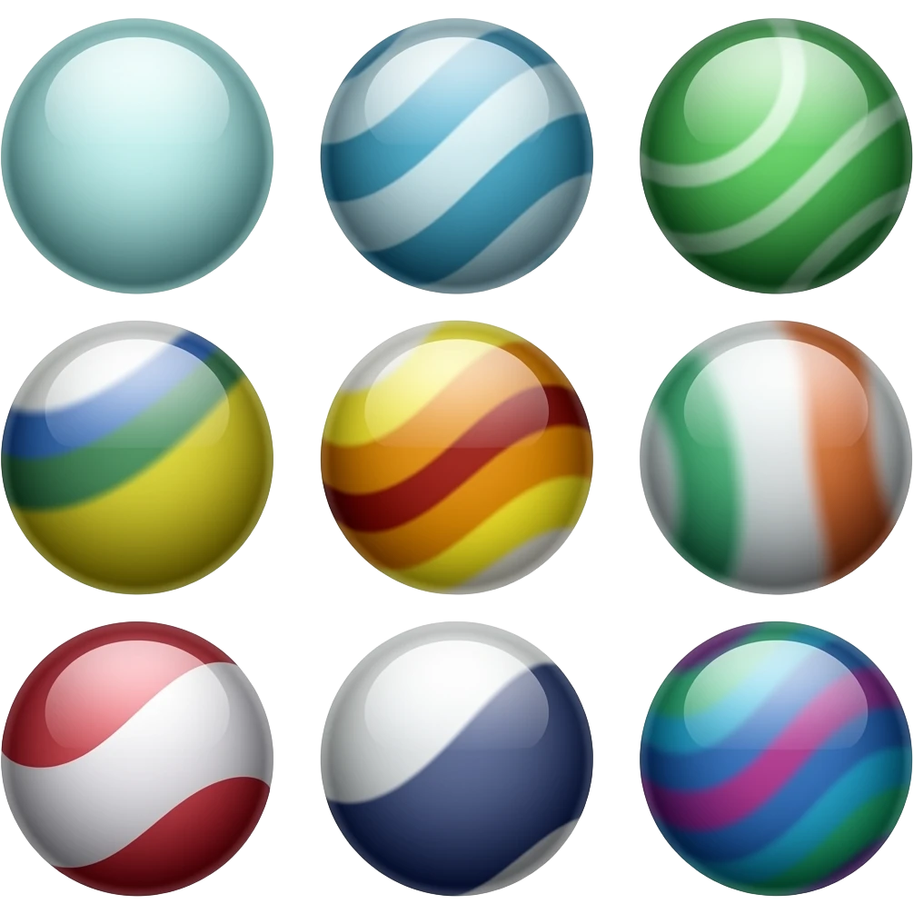 Set of marbles emoji