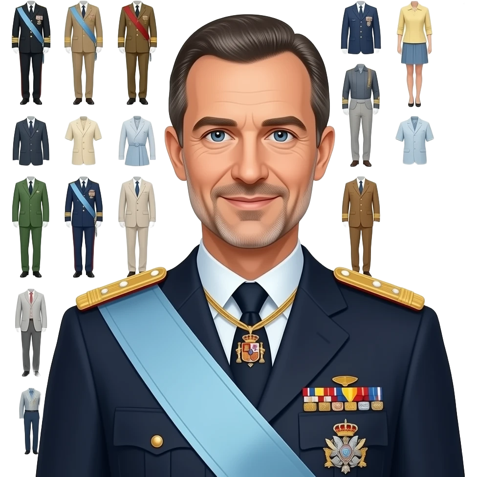 Felipe VI wears 67 outfit emoji