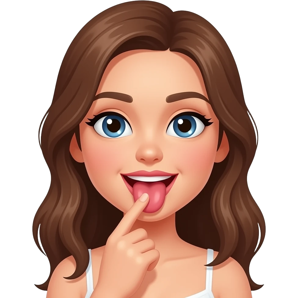 Girl giving anal emoji