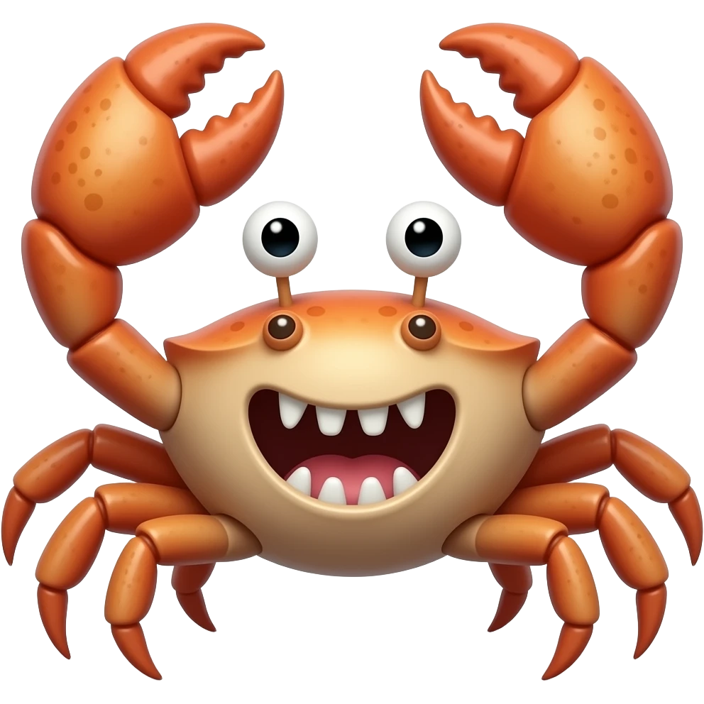 Crab monster emoji
