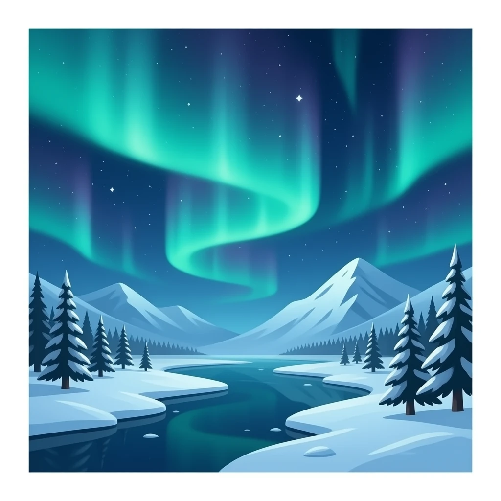 aurora borealis emoji