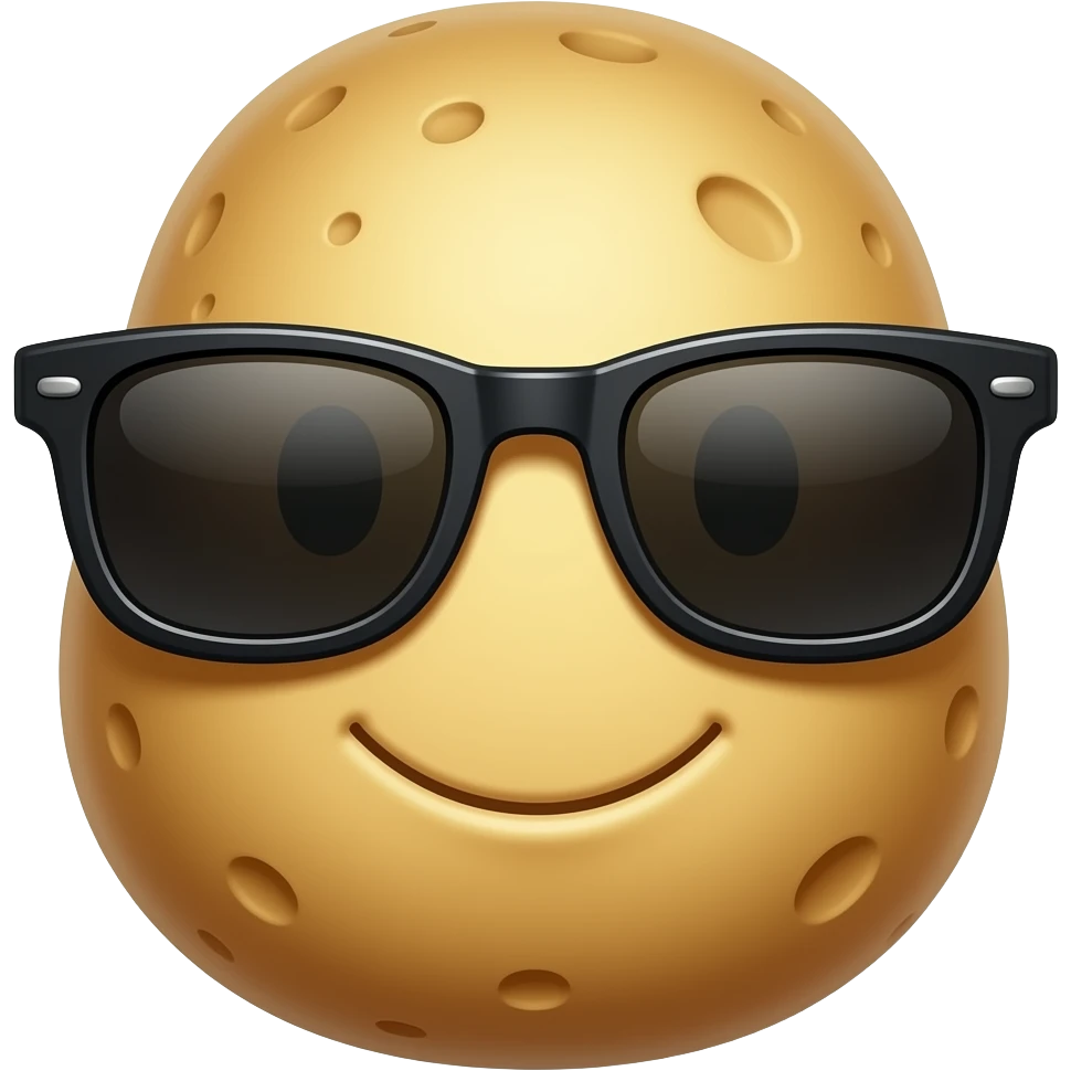 Potato with sunglasses emoji