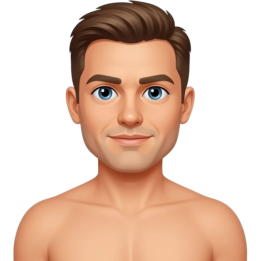 Nude Man showing his dick emoji