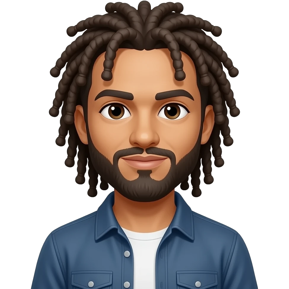 white male with dreads emoji