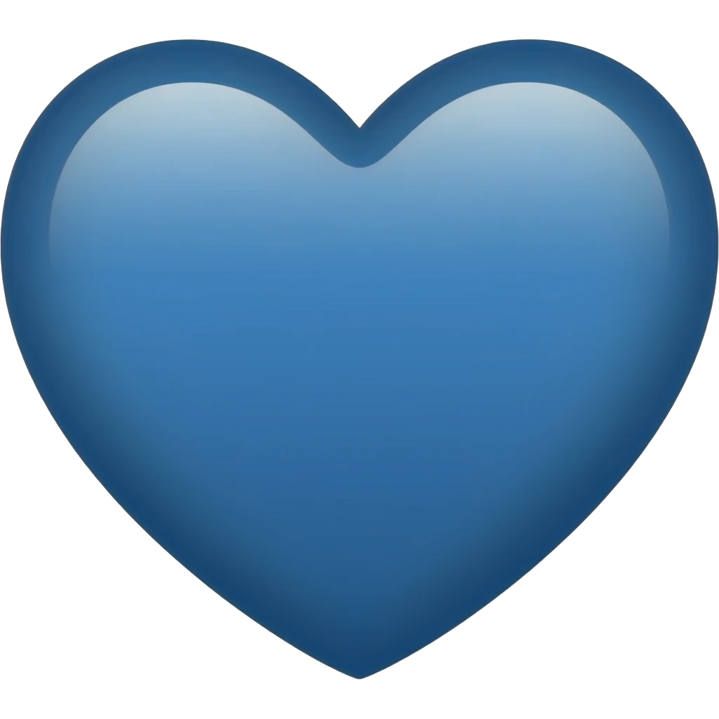 Indigo heart emoji emoji