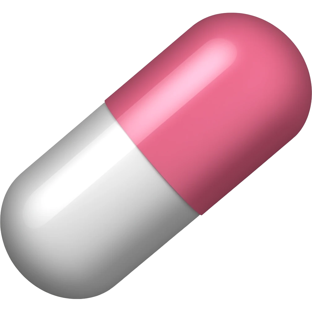 comprimido cor de rosa emoji