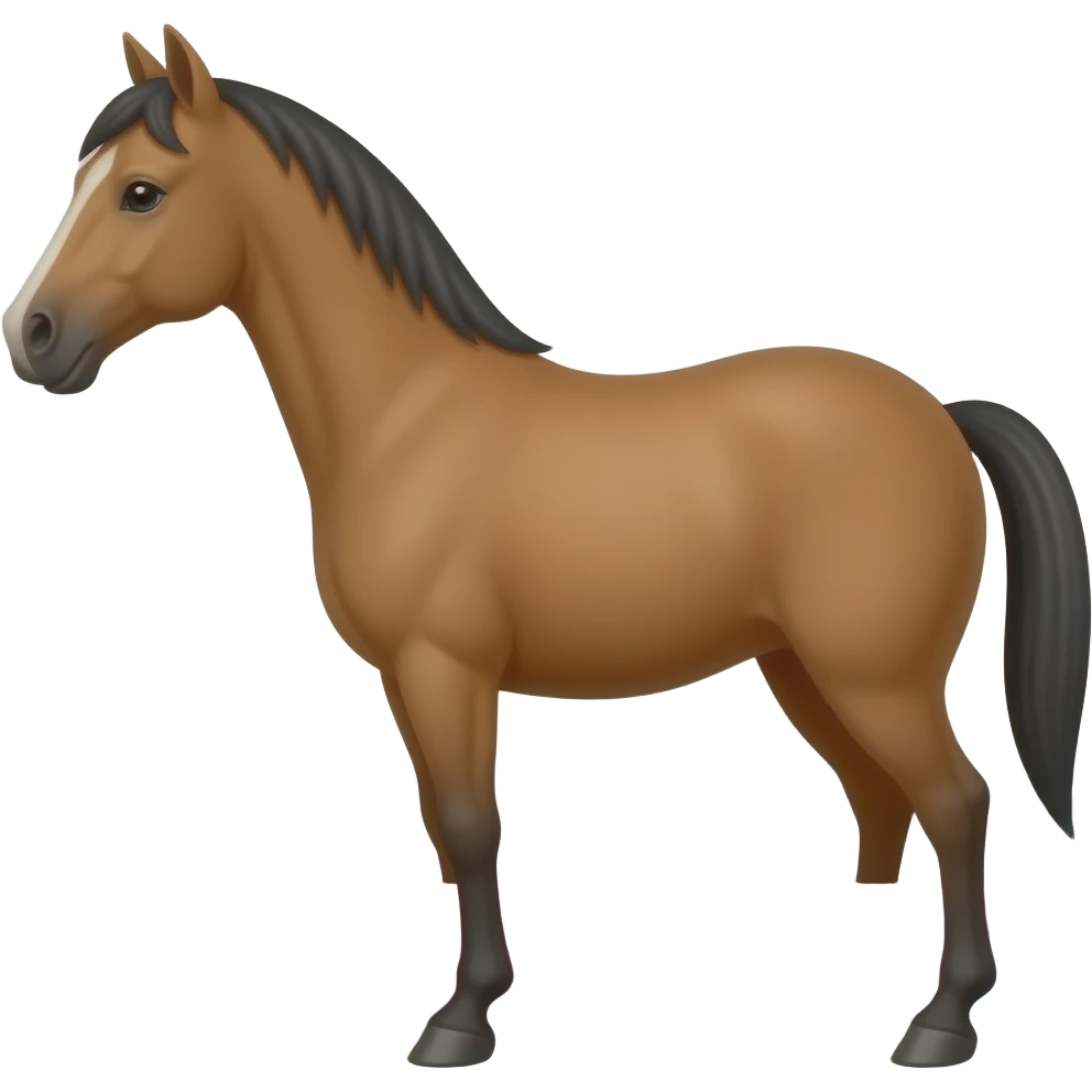 Test tube with legs on a horse emoji