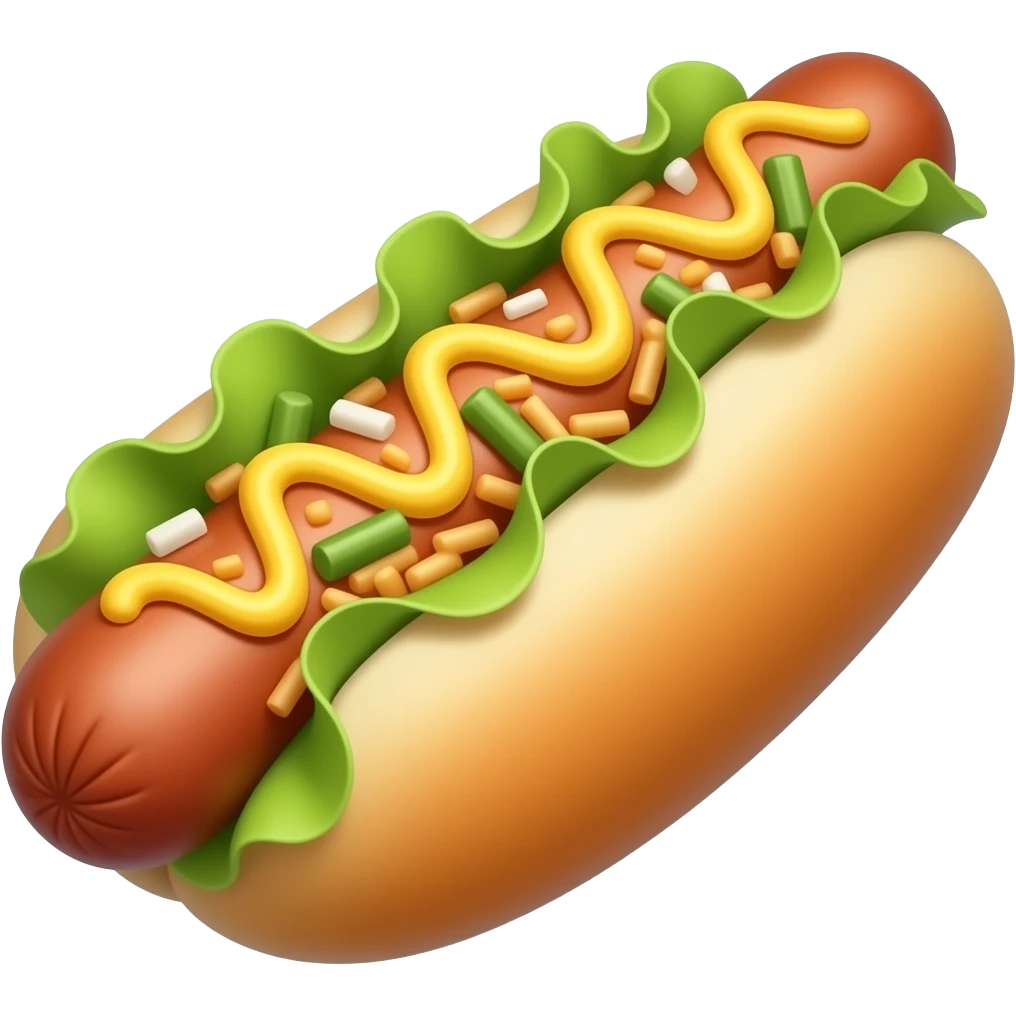 Hot dog pad thai emoji