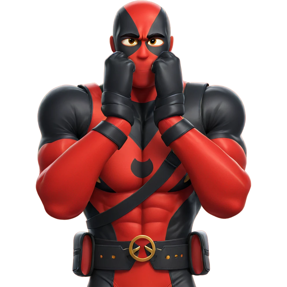 muscular boy in bodysuit emoji