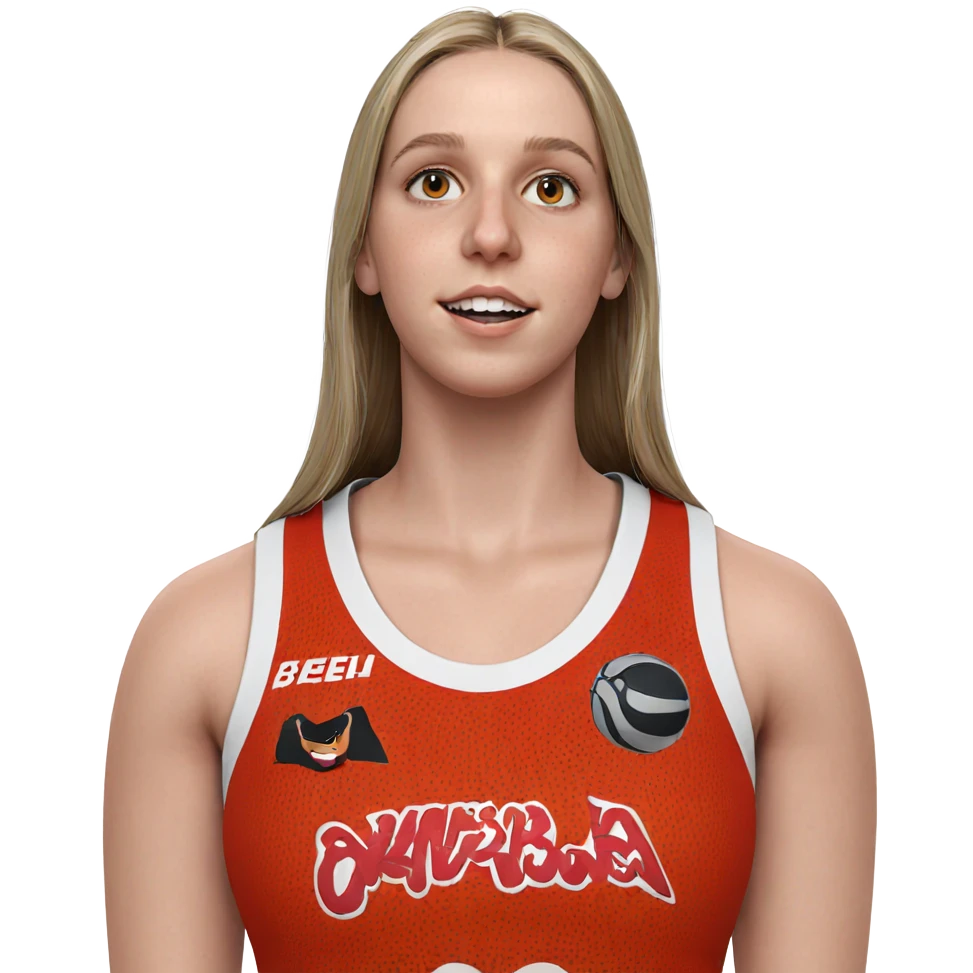 basketball girl in sportswear emoji