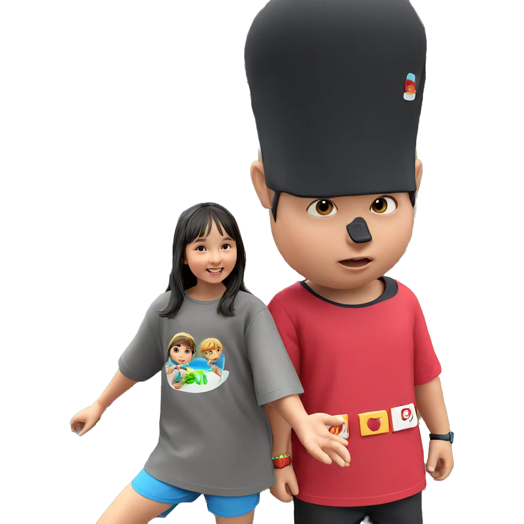 girl and boy in summer emoji