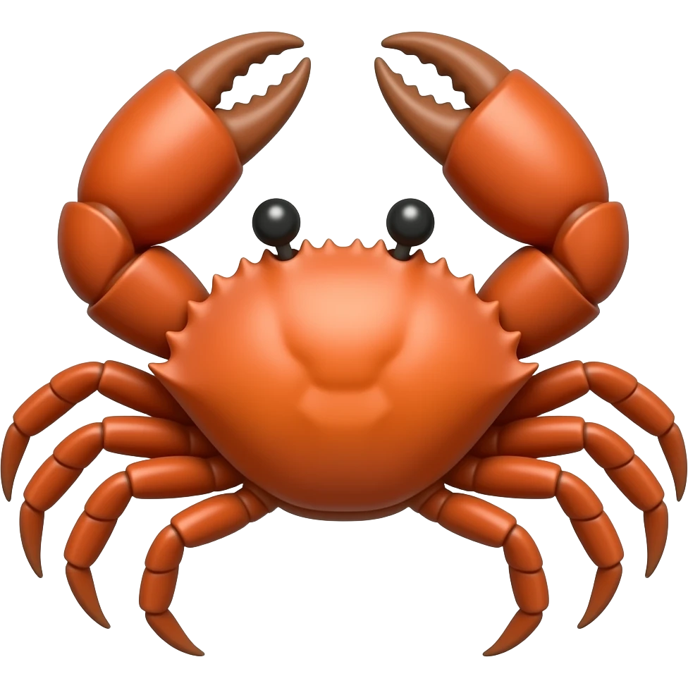 simple crab emoji