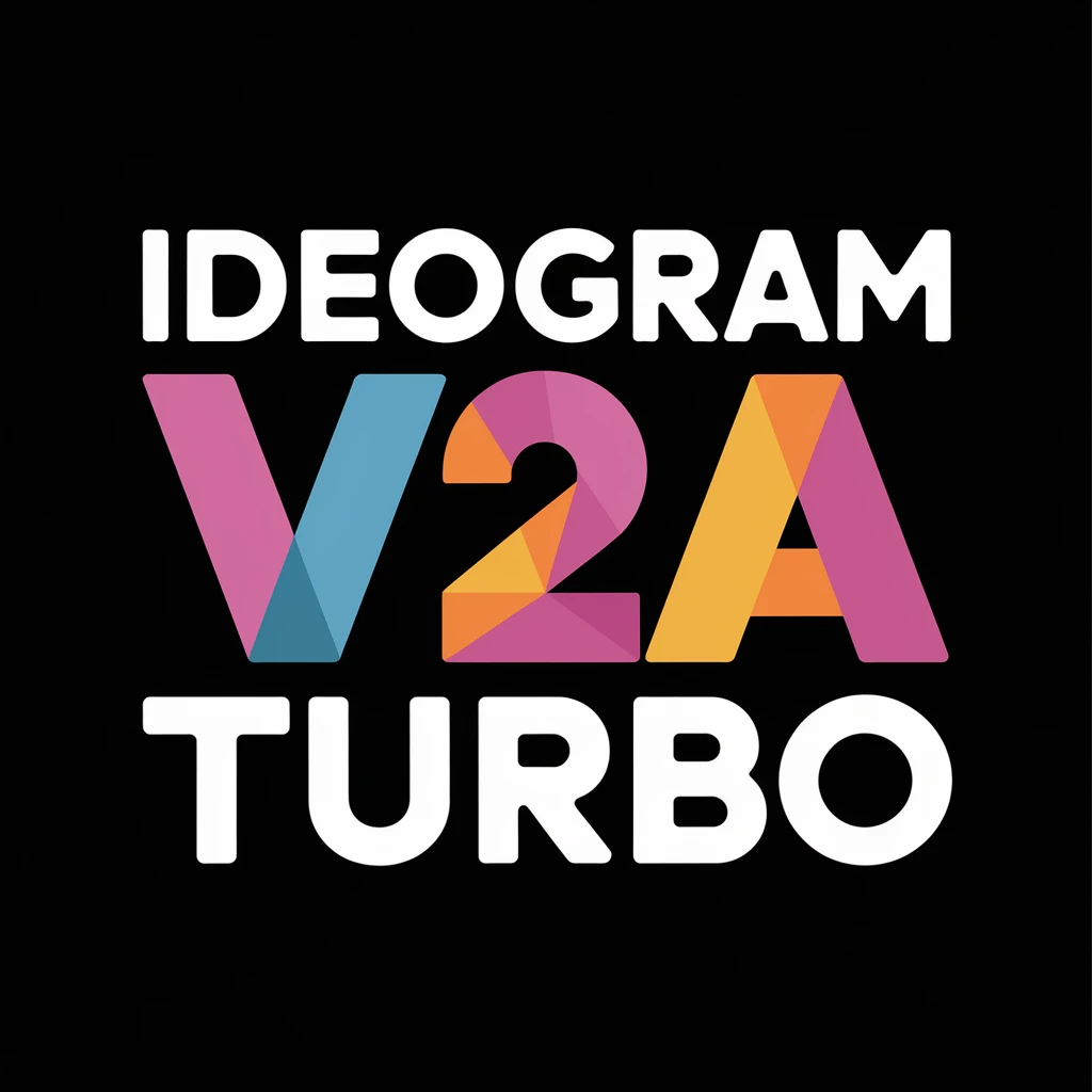 make a colorful text of "Ideogram V2a Turbo" emoji