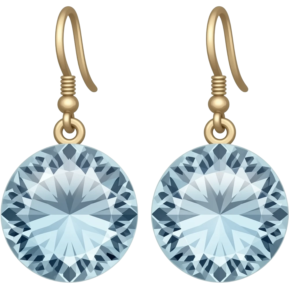 Crystal orb earrings emoji