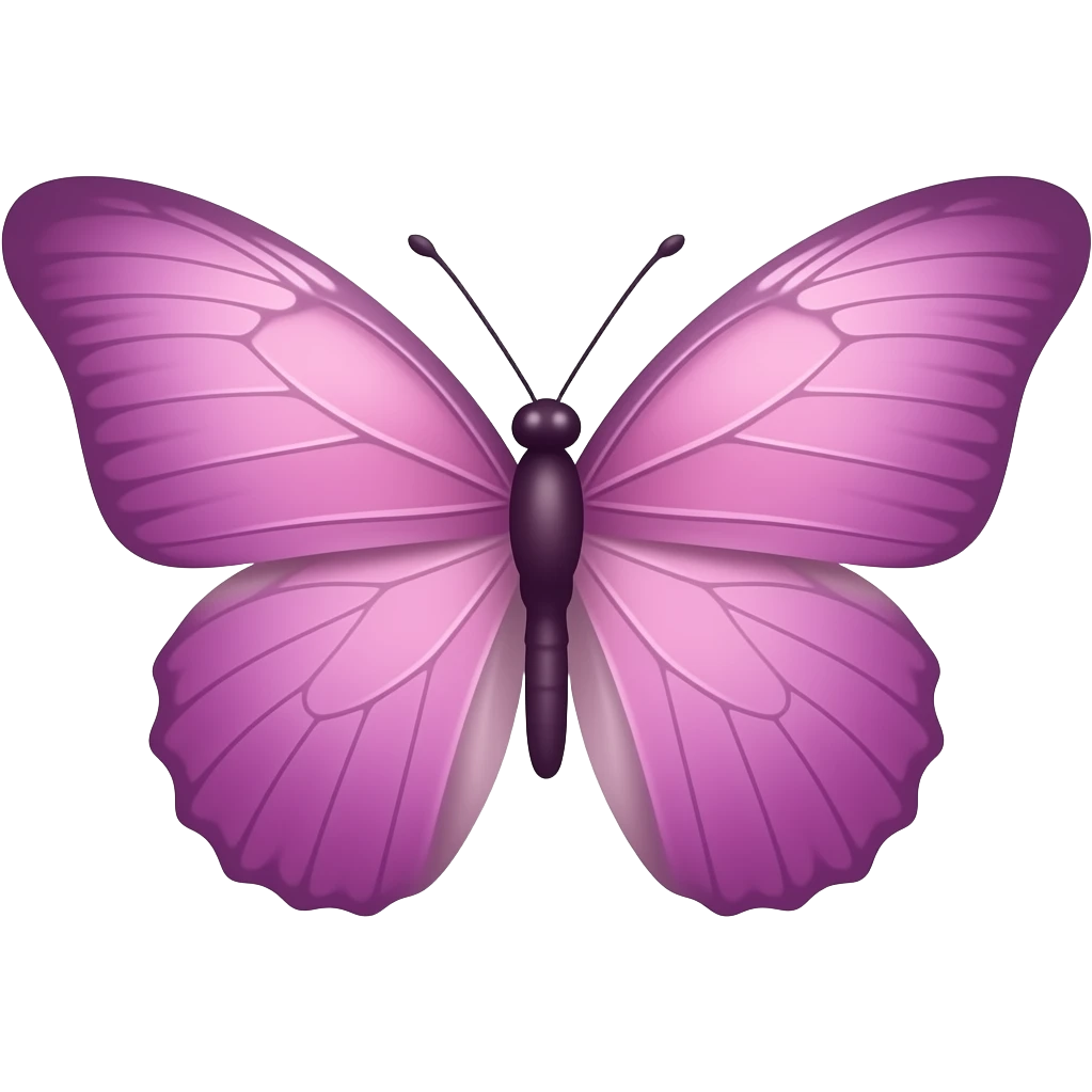 mariposa color rosa/violeta pastel emoji