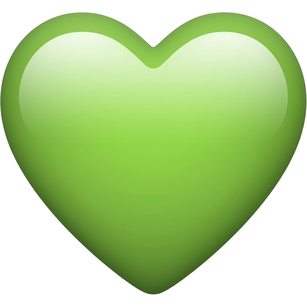Light green heart emoji