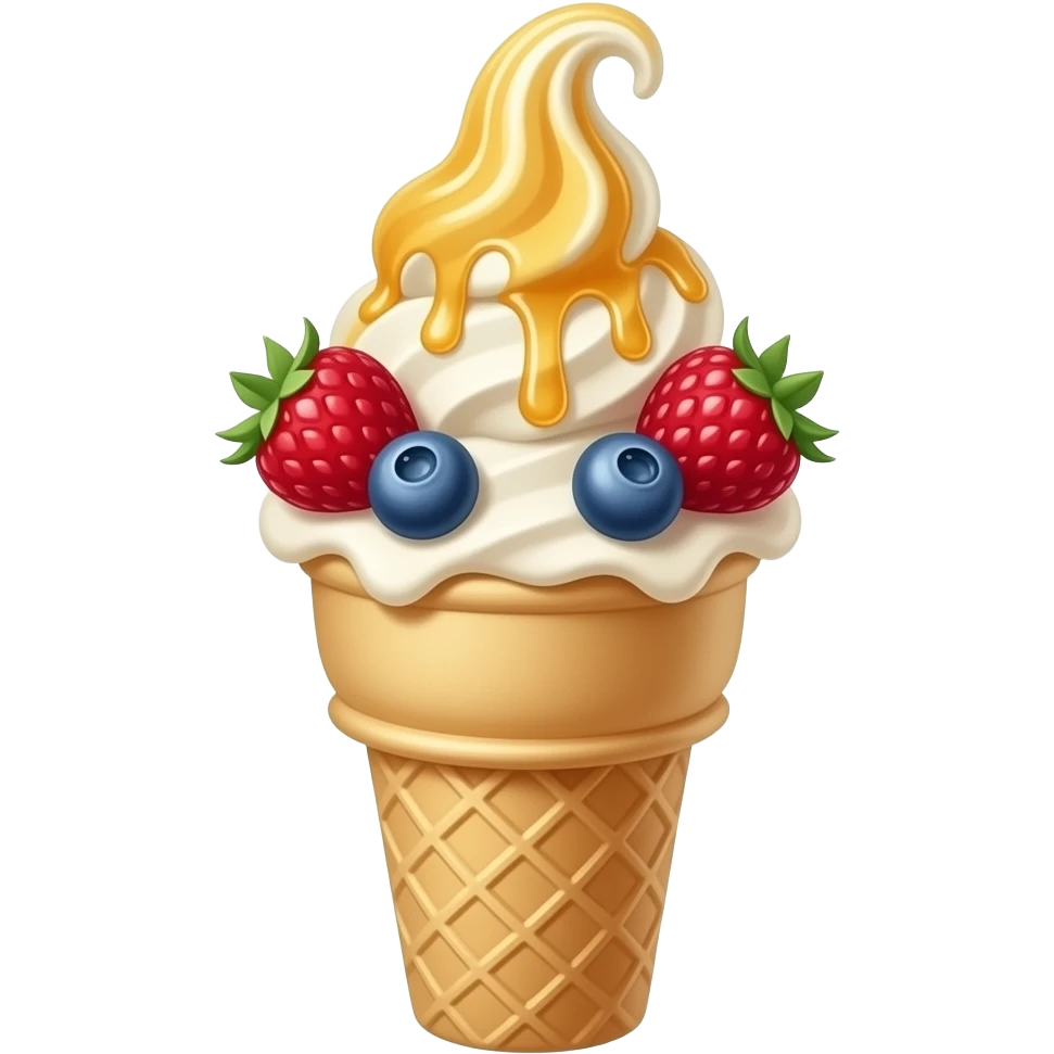 Frozen yogurt emoji