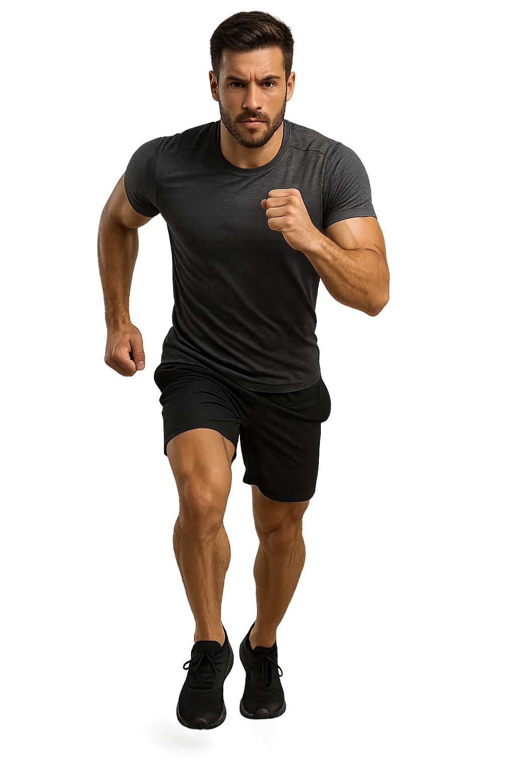 UOMO FITNESS CHE CORRE IN POSA FRONTALE emoji