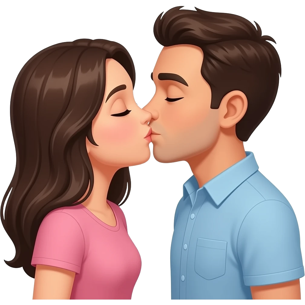 Make an emoji of these two people kissing emoji