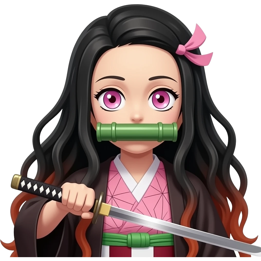 Tajiro. Y. Su. Catana. Y. Nezuko.  Ya. No es.   Un. Demonio.   Es. Mujer.  Y. Habla. Donde. Esta. Tajiro. Ojos. Rosa emoji