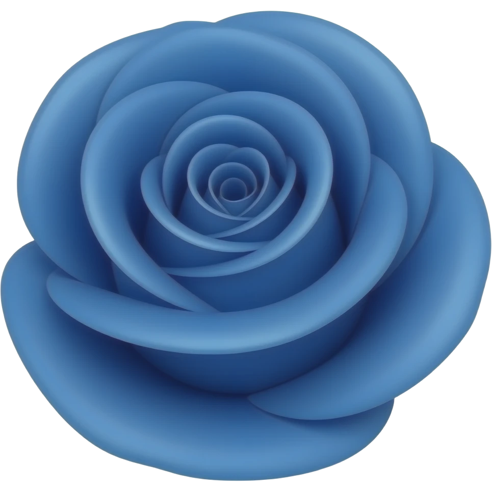 Rosa azul emoji