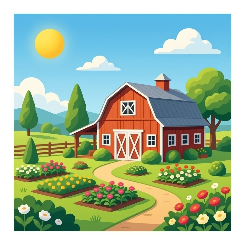 garden behind the barn emoji
