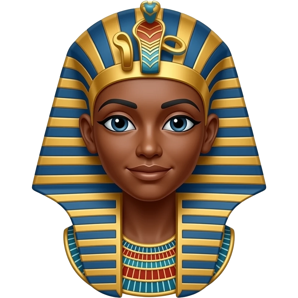 Nefertiti dark skin emoji