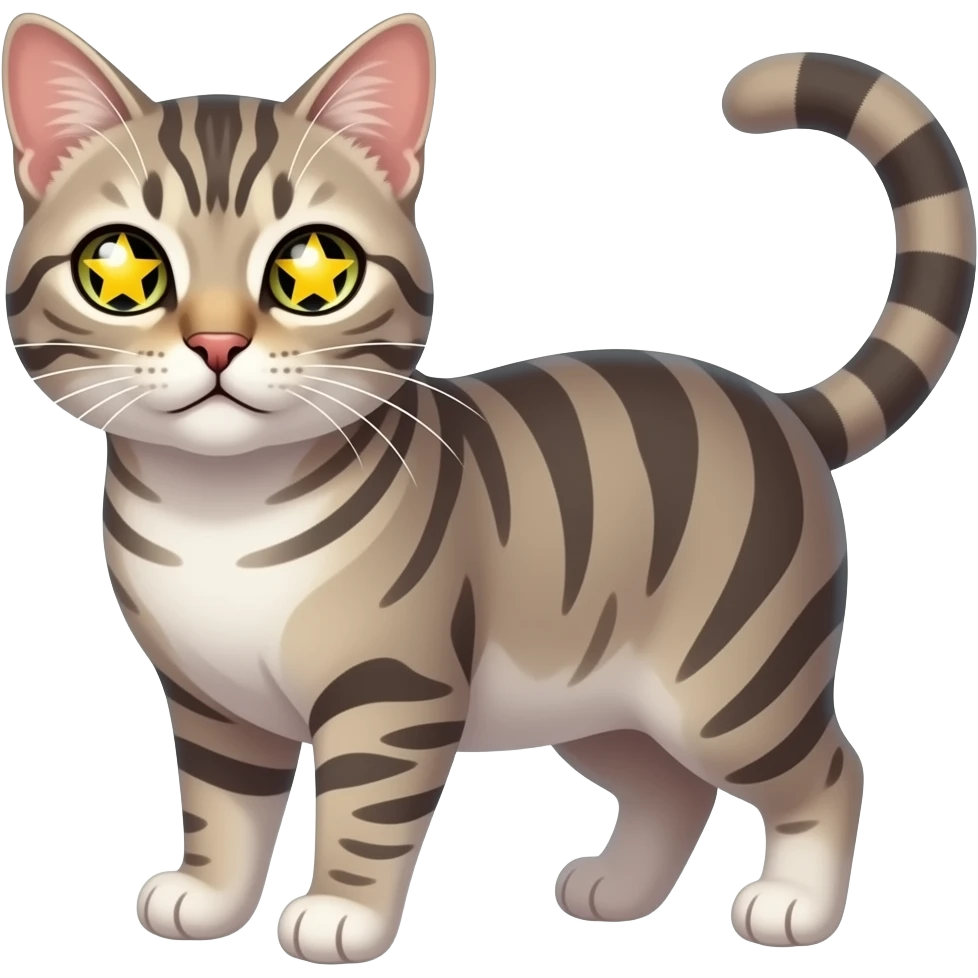 Gato con estrellas en los 🫩 emoji