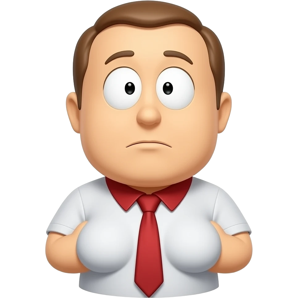 Eric cartman with boobs from south park emoji