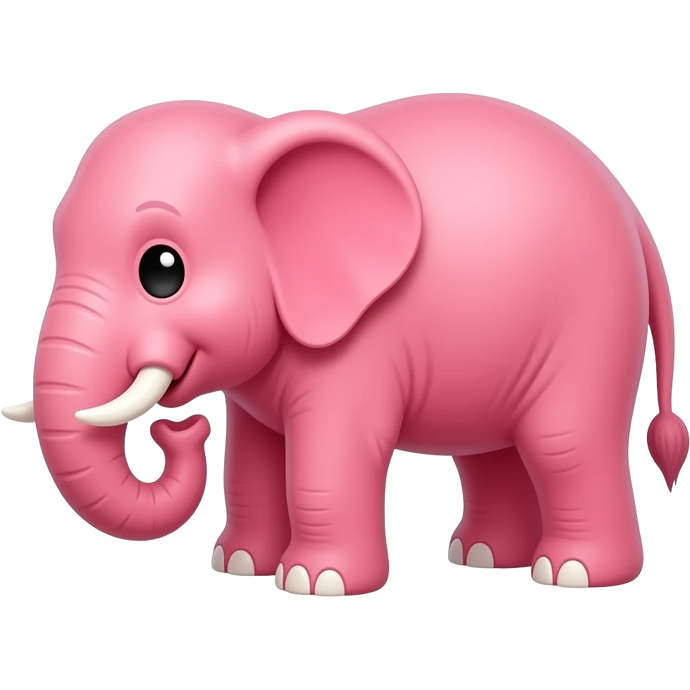 Éléphantde couleur fraise entrant de se branler emoji