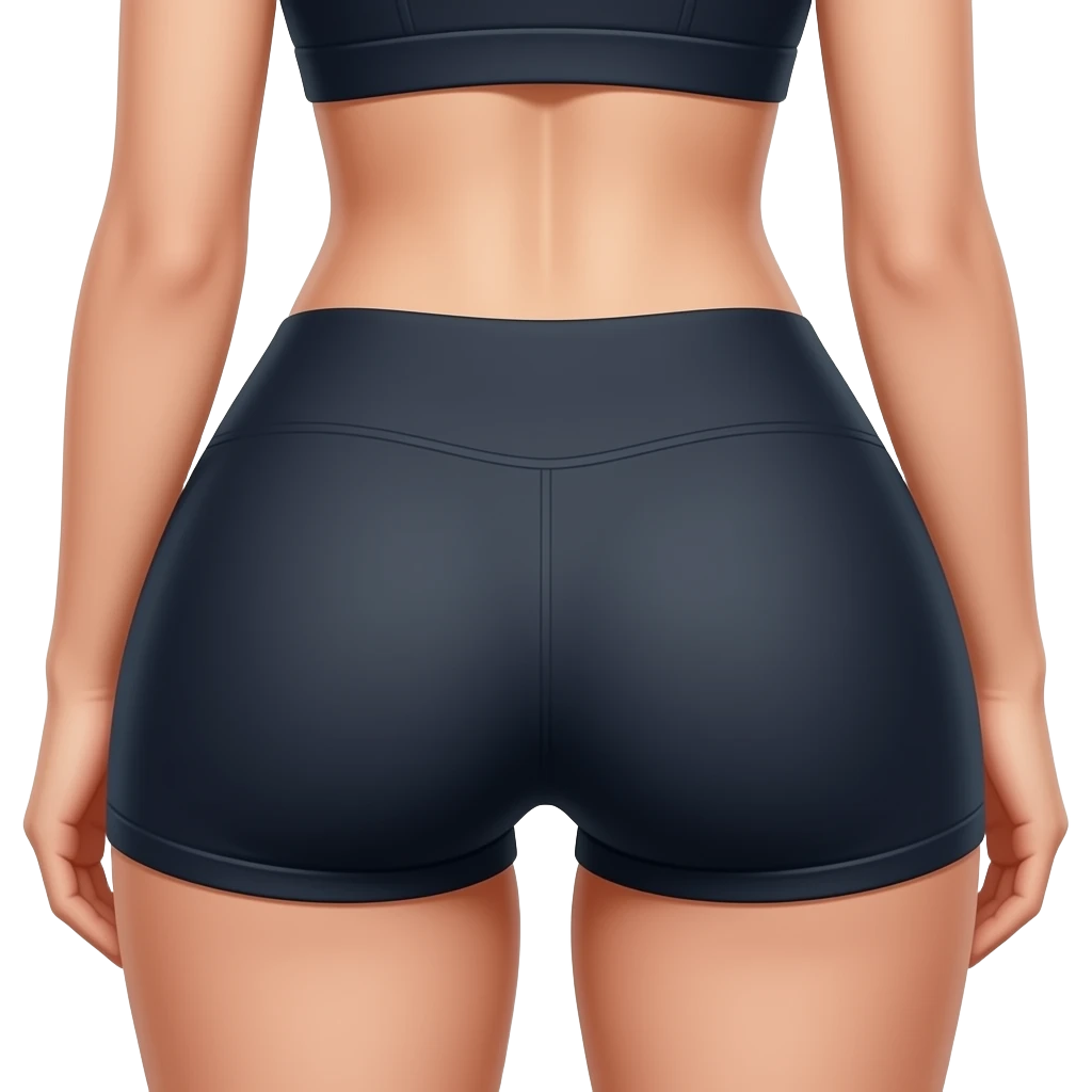 women ass in gym clothes emoji