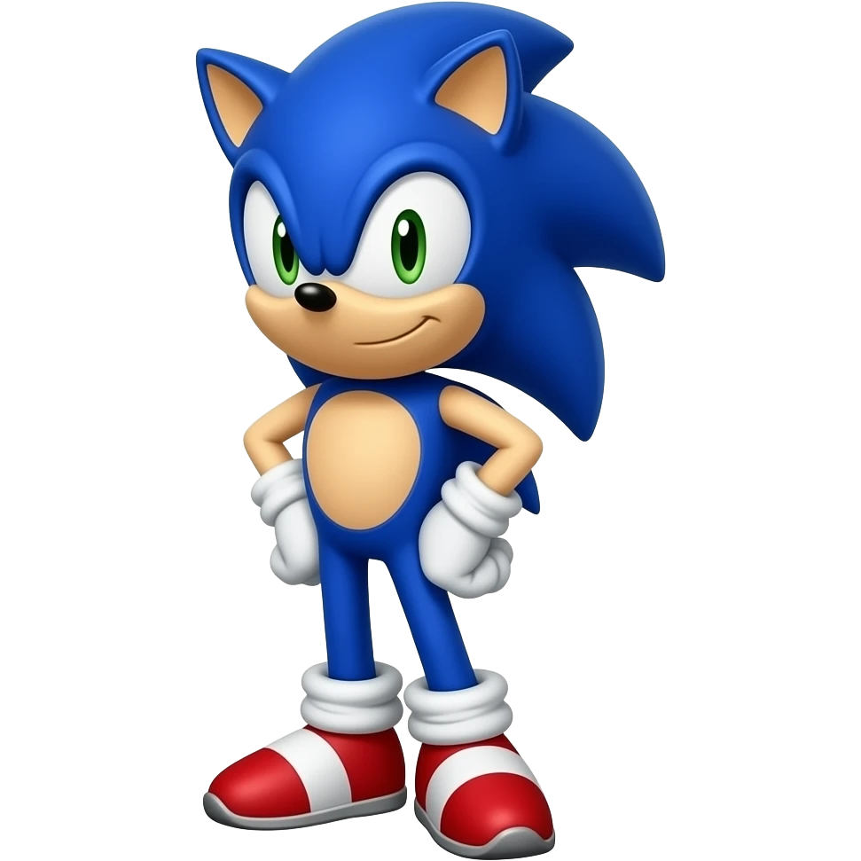 Sonic posing emoji