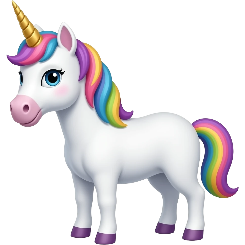 Une licorne blasée emoji