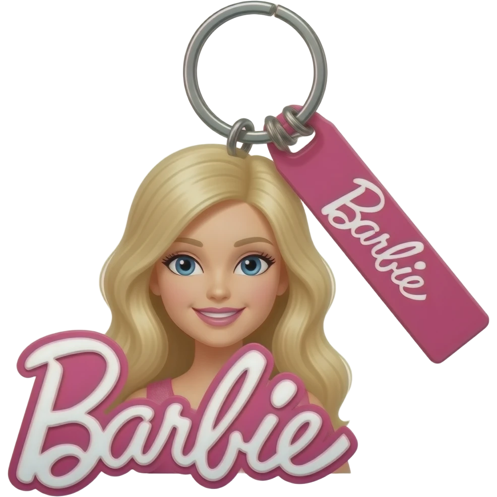 Barbie  keychain emoji