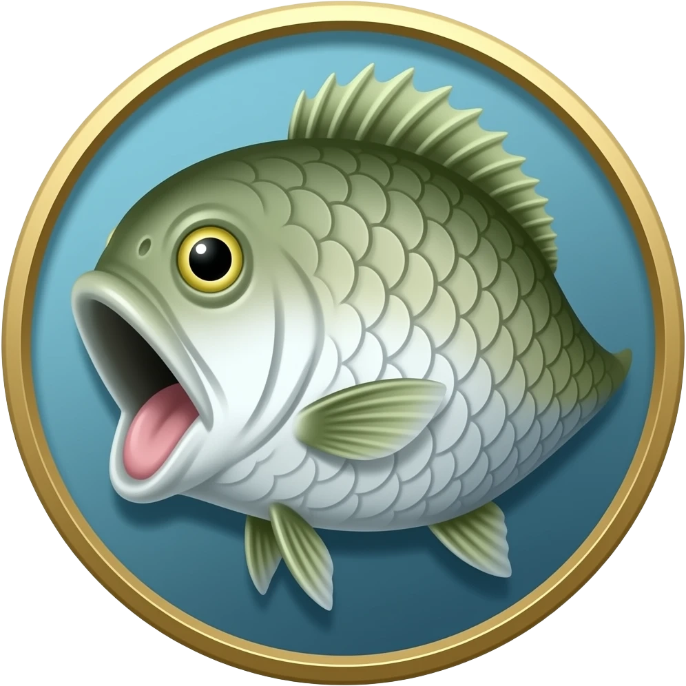 bigmouth Billy Bass on a plaque emoji